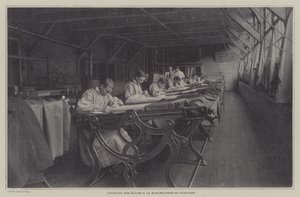 Workshop pro studenty v Beauvais Tapestry Manufacture, Francie (č/b foto) od French Photographer