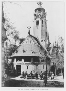 Finský pavilon na Rue des Nations na výstavě Universelle z roku 1900 v Paříži od French Photographer
