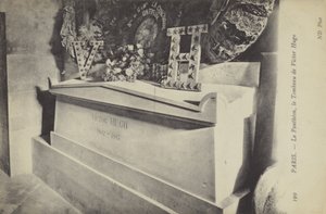 Pantheon, Paříž, Hrob Victora Huga (č/b foto) od French Photographer