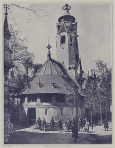 Finský pavilon na výstavě Universelle 1900, Paříž (čb foto) od French Photographer