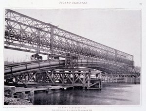 Práce na mostě Alexandra III. do 15. 12. 1898 - v „“The Figaro Illustrated““ od French Photographer