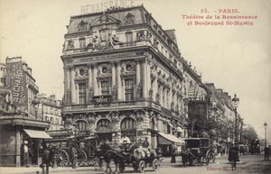 Theatre de la Renaissance a Boulevard St Martin, Paříž od French Photographer