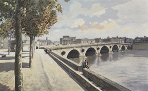 Toulouse, Pont-Neuf, Pohled proti proudu na levém břehu Garonny od French Photographer
