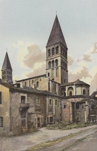 Tournus, kostel, zvonice a apsida od French Photographer