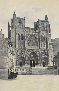 Vienne, kostel Saint-Maurice, fasáda O od French Photographer