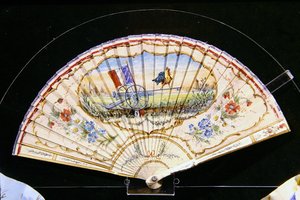 Vlastenecký ventilátor z 1. světové války od pařížského výrobce ventilátorů Maison Kees od French School
