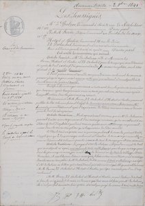 2. smluvní dokument týkající se La Comedie Humaine mezi Honore de Balzac (1799-1850) a Hetzelem, Paulinem, Dubochetem a vydavatelem Charlesem Furnem, 2. října 1841 od French School