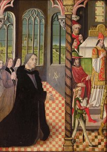Donátor se třemi dcerami a obětování Joachimovi, 1485-95 od French School