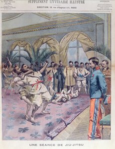 Jiu-Jitsu Session ve Francii, ilustrace z Le Petit Parisien, 1905 od French School