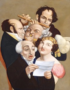 Hudební skupina, kolem roku 1830 od French School