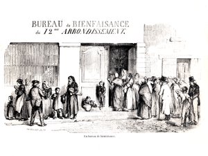 Sociální úřad v Paříži 12. obvod, c. 1870 od French School