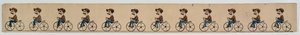 Skupina Zoetrope zobrazující cyklistu od French School