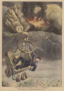 Balón zasažený bleskem (barva litho) od French School