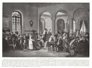 Kabaret pod adresářem, Francouzská revoluce, 1795-1799 od French School