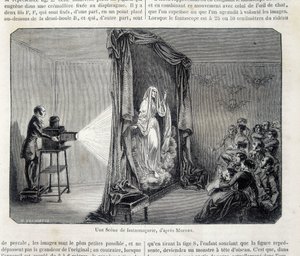 Fantasmagorie scéna promítáním - v „“ Malebném obchodě““ od French School