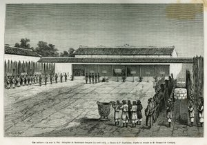 Slyšení u soudu v Hue (Vietnam), recepce francouzského velvyslanectví, 14. od French School