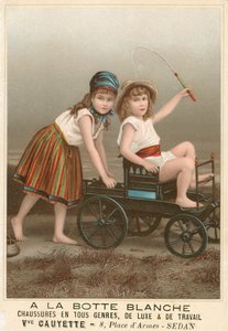 A la Botte Blanche Francouzská reklama na boty (chromolit) od French School