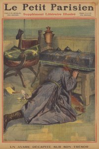 Lakomec usekl hlavu svým pokladem (barva litho) od French School