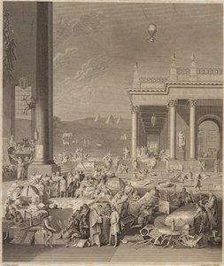 Scéna pro Encyclopaedia Britannica od French School