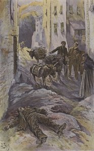 Oběť korsických banditů (barva litho) od French School
