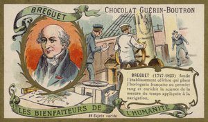 Abraham-Louis Breguet , švýcarský hodinář (chromolitho) od French School