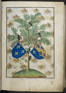 Přidat stránku Ms 18850 f.15r Armorial, z Book of Hours (The Bedford Hours) c.1410-30 (inkoust, barva a zlato na pergamenu) od French School