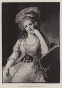 Adelaide of Bourbon (rytina) od French School