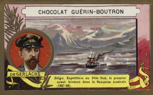 Adrien de Gerlache, belgický námořní důstojník a objevitel (chromolit) od French School