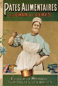 Reklama na těstoviny Au Char de Ceres, kolem roku 1900 od French School