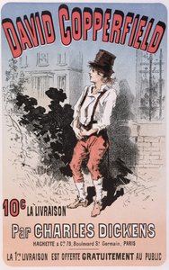 Reklama na Davida Copperfielda od Charlese Dickense, 1884 od French School