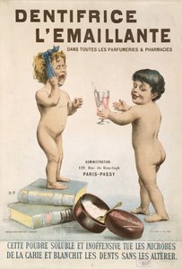 Reklama na LEmaillante Dentifrice, 1892 od French School