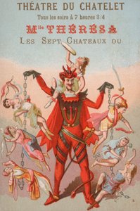 Reklama na představení v Theatre du Chatelet v Paříži od French School