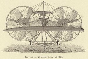 Airplane de Moy et Shill (rytina) od French School