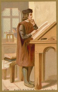 Aldus Manutius starší, italský humanista, tiskař a vydavatel