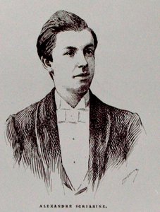 Alexandr Nikolajevič Skriabine (1872-1915), ilustrace z knihy Alberta Soubiese "L