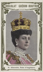 Alexandra, Reine dAngleterre (barevná fotografie) od French School