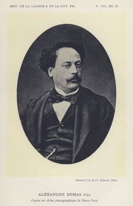 Alexandre Dumas fils (litho) od French School