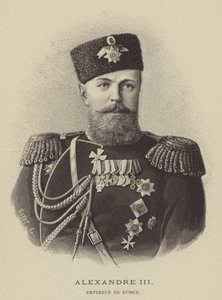 Alexandre III., císař de Russie od French School