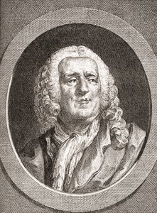 Alexis Piron, 1689 1773. Francouzský epigrammatik a dramatik. Z Les Heures Libres vydané v roce 1908. od French School