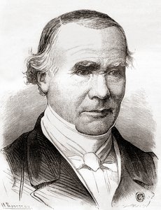 Alfred-Armand-Louis-Marie Velpeau, z „Les Merveilles de la Science“, publikované kolem roku 1870 (litho) od French School