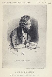 Alfred De Vigny (litho) od French School
