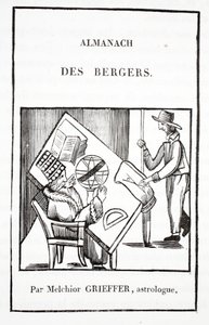 Almanach pastýřů od Melchiora Grieffera, astrologa od French School