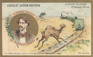 Alphonse Daudet (1840-1897), francouzský spisovatel a dramatik, autor „Ttartarin de Tarascon“ (1872) od French School