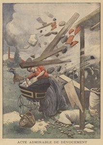 Obdivuhodný akt oddanosti (barva litho) od French School
