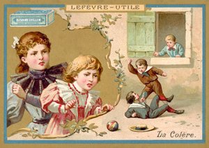 hněv (chromolitho) od French School