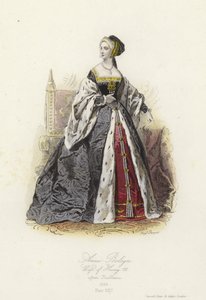 Anne Boleyn, druhá manželka Jindřicha VIII od French School