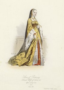 Anna Bretaňská, druhá manželka francouzského Ludvíka XII od French School