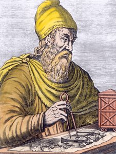 Archimedes (287-212 př.nl) (pozdější zbarvení) od French School