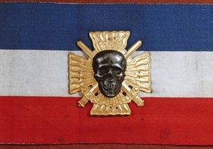 Odznak na paži Croix-de-Feu, 30. léta (látka a kov) od French School
