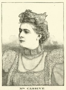 Armande Cassive , francouzská herečka (rytina) od French School